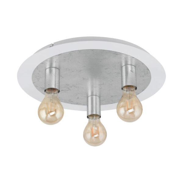 Plafoniera EGLO PASSANO 97495 - E27 3X4W D450mm - Otel - Argintiu - Alb