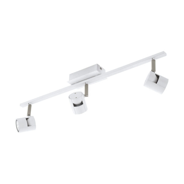 Plafoniera EGLO VERGIANO 97508 - GU10 3X5W - Otel - Aluminiu - Nichel Mat - Alb