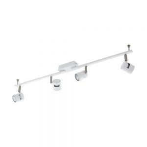 Plafoniera EGLO VERGIANO 97509 - GU10 4X5W - Otel - Aluminiu - Nichel Mat - Alb
