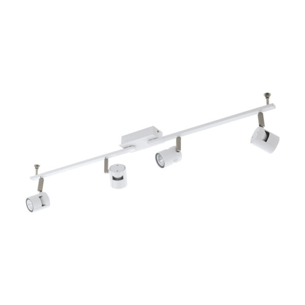Plafoniera EGLO VERGIANO 97509 - GU10 4X5W - Otel - Aluminiu - Nichel Mat - Alb