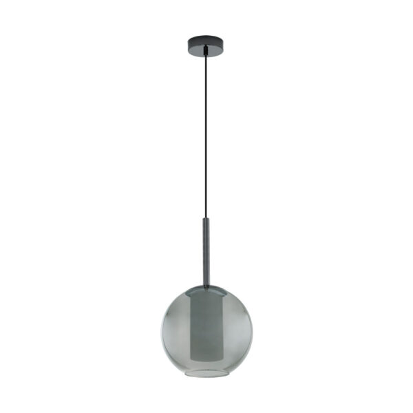 Pendul EGLO TINDARI 97633 - E27 1X60W D250mm - Negru Transparent - Alb