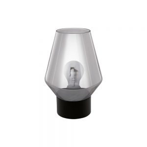Veioze Tl-1 E27 Schwarz-Rauchglas 'Vereli' Eglo 97635