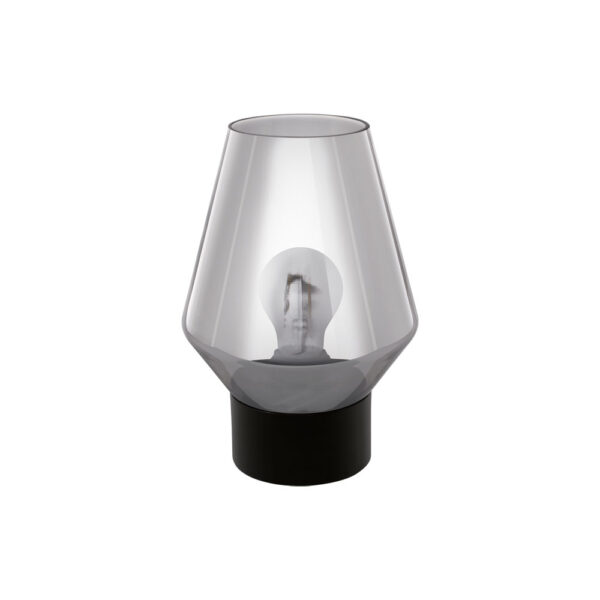 Veioze Tl-1 E27 Schwarz-Rauchglas 'Vereli' Eglo 97635