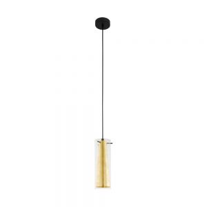 Pendul EGLO PINTO GOLD 97651 - E27 1X40W D110mm - Auriu - Transparent