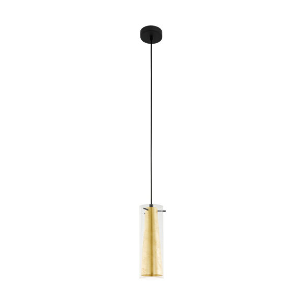 Pendul EGLO PINTO GOLD 97651 - E27 1X40W D110mm - Auriu - Transparent