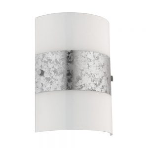 Aplice iluminat Wl-1 E14 Satiniert-Silber 'Fiumana' Eglo 97656