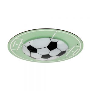 Plafoniera copii EGLO TABARA 97667 - E27 1X60W D400mm - Lemn - Verde - Alb