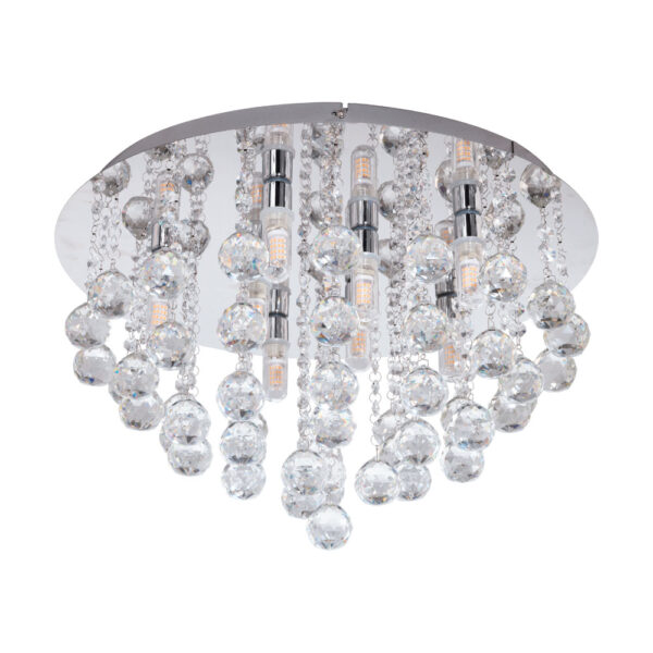 Plafoniera baie EGLO ALMONTE 97699 - G9 8X3W IP44 D500mm - Cristal - Transparent