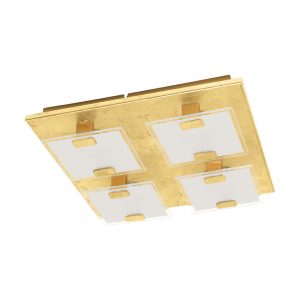 Plafoniera EGLO VICARO 1 97728 - LED 4X2.5W 720lm 3000K - Sticla satinata - Auriu