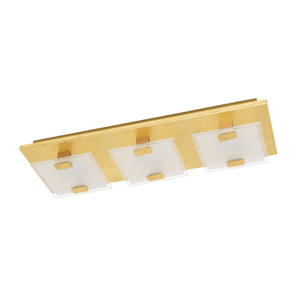 Plafoniera EGLO VICARO 1 97759 - LED 3X2.5W 540lm 3000K - Sticla satinata - Auriu