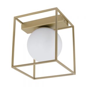 Plafoniera EGLO VALLASPRA 97791 - E14 1X40W - Sticla opal mat - Sampanie