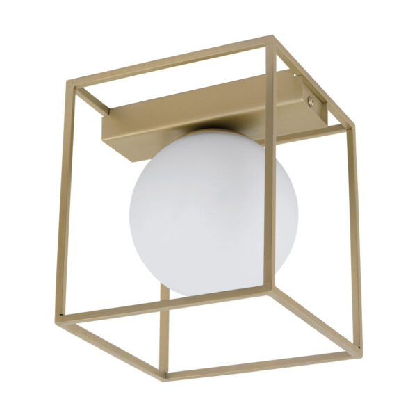 Plafoniera EGLO VALLASPRA 97791 - E14 1X40W - Sticla opal mat - Sampanie