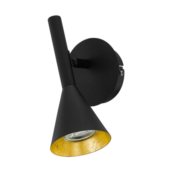 Aplica EGLO CORTADERAS 97804 - GU10 1X5W D120mm - Otel - Auriu - Negru