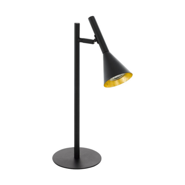 Veioza EGLO CORTADERAS 97805 - GU10 1X5W - Otel - Auriu - Negru