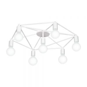 Plafoniera EGLO STAITI 97896 - E27 7X60W D760mm - Otel - Alb