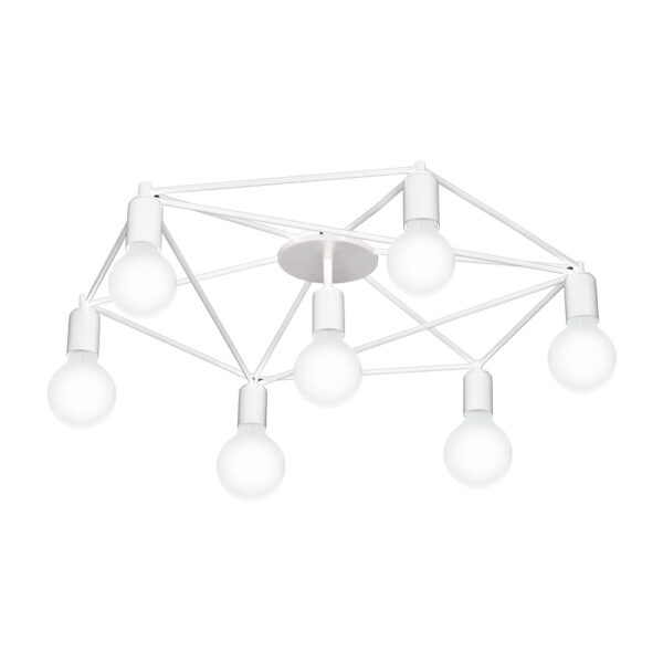 Plafoniera EGLO STAITI 97896 - E27 7X60W D760mm - Otel - Alb