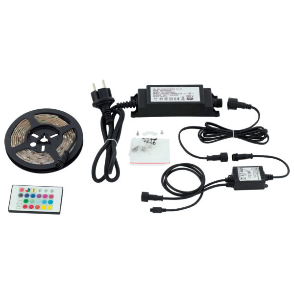 KIT banda LED dimabila cu telecomanda EGLO FLEX 97929 - RGB TW 10W 600lm 3000K IP44 - 2000mm