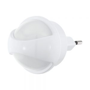 Lampa de veghe cu senzor de lumina EGLO TINEO 97933 - LED 0.26W 3lm 3000K D55mm - Alb