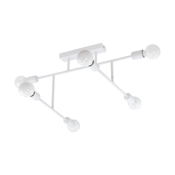 Plafoniera EGLO BELSIANA 98032 - E27 6X40W - Otel - Alb