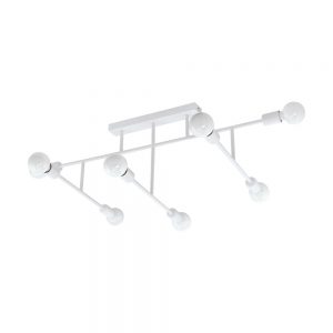 Plafoniera EGLO BELSIANA 98033 - E27 8X40W - Otel - Alb