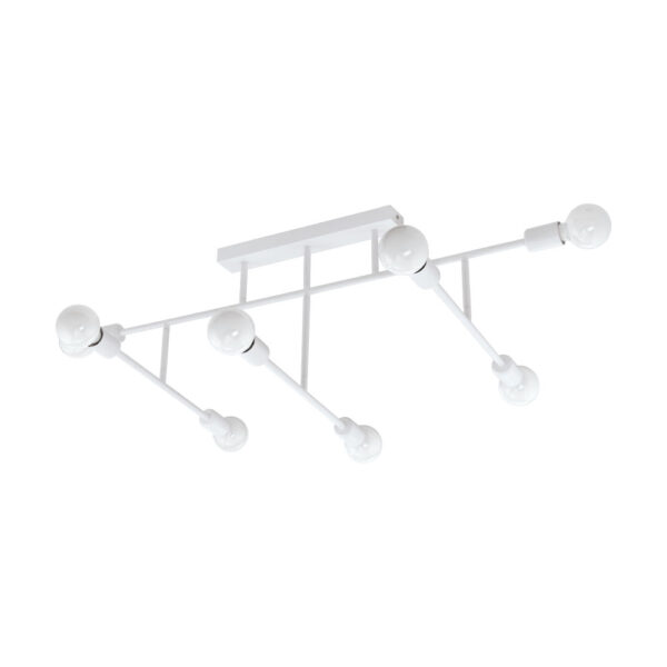 Plafoniera EGLO BELSIANA 98033 - E27 8X40W - Otel - Alb