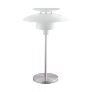Veioza EGLO BRENDA 98109 - E27 1X60W D320mm - Otel - Alb - Nichel Mat