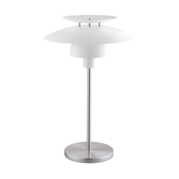 Veioza EGLO BRENDA 98109 - E27 1X60W D320mm - Otel - Alb - Nichel Mat