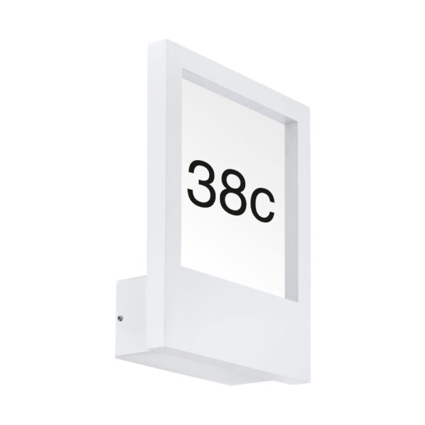 Aplica exterior EGLO MONTEROS 98143 - E27 1X28W IP44 - Plastic - Sticla - Alb