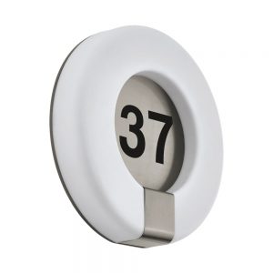 Aplica exterior EGLO MARCHESA 98147 - LED 15W 1300lm 3000K IP44 D300mm - Inox - Alb
