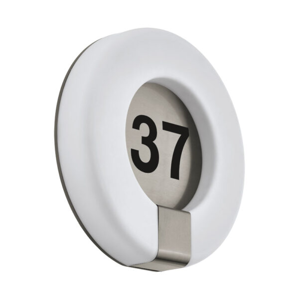 Aplica exterior EGLO MARCHESA 98147 - LED 15W 1300lm 3000K IP44 D300mm - Inox - Alb