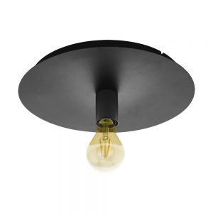 Plafoniera EGLO PASSANO 1 98155 - E27 1X60W D350mm - Otel - Negru