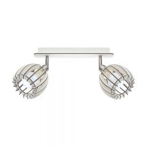 Plafoniera EGLO COSSANO-SPOT 98163 - E14 2X28W - Lemn - Alb
