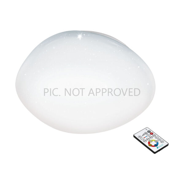 Plafoniera EGLO SILERAS-A 98228 - LED 36W 3300lm 2700-6500K D600mm - Efect de cristal - Alb