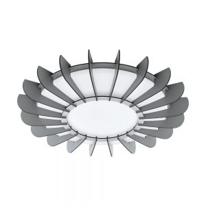 Plafoniera EGLO ARAPILES 98262 - LED 33W 3500lm 3000K D560mm - Lemn - Gri