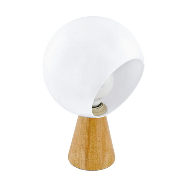 Veioza EGLO MAMBLAS 98278 - E27 1X60W D200mm - Lemn - Alb
