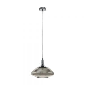 Pendul EGLO TORRONTES 98291 - E27 1X60W D345mm - Negru Transparent