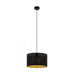 Pendul EGLO VARILLAS 98312 - E27 1X40W D380mm - Auriu - Negru