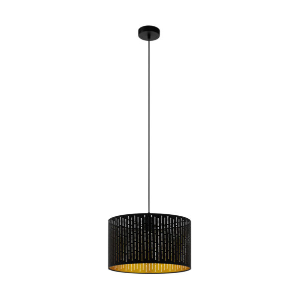 Pendul EGLO VARILLAS 98312 - E27 1X40W D380mm - Auriu - Negru