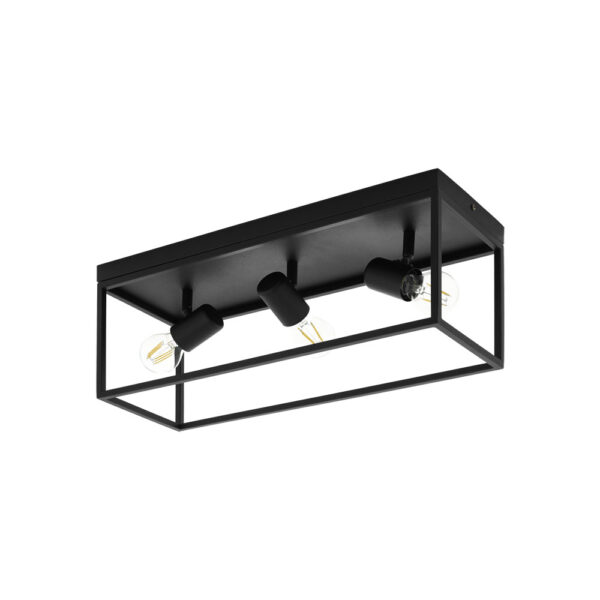 Plafoniera EGLO SILENTINA 98333 - E27 3X40W - Otel - Negru