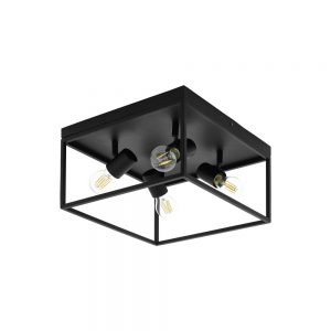 Plafoniera EGLO SILENTINA 98334 - E27 4X40W - Otel - Negru