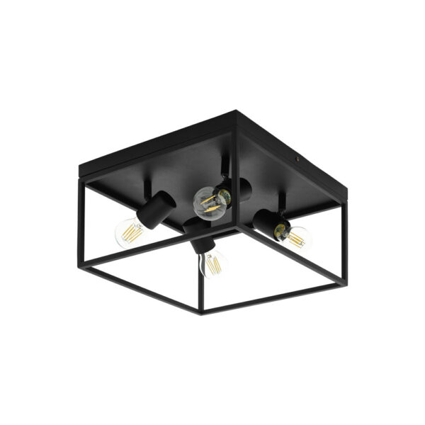 Plafoniera EGLO SILENTINA 98334 - E27 4X40W - Otel - Negru