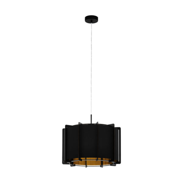 Pendul EGLO PINETA 98342 - E27 1X40W D430mm - Auriu - Negru