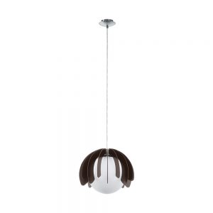 Pendul EGLO RAMBLA 98376 - E27 1X60W D340mm - Negru - Alb