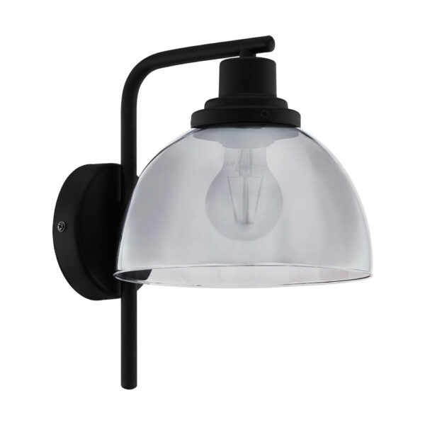Aplica EGLO BELESER 98385 - E27 1X60W - Sticla aburita - Negru