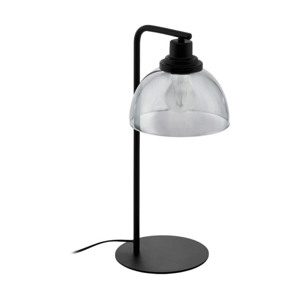 Veioza EGLO BELESER 98386 - E27 1X60W - Sticla aburita - Negru