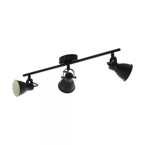 Plafoniera EGLO SERAS 2 98399 - GU10 3X3.3W - Otel - Negru