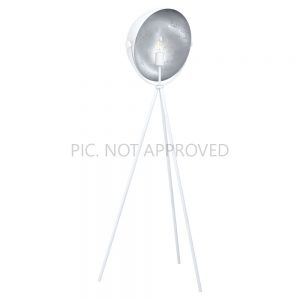 Lampi de podea Stl-1 E27 Weiss-Silber 'Darnius' Eglo 98457