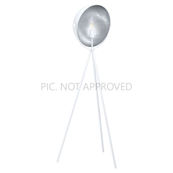 Lampi de podea Stl-1 E27 Weiss-Silber 'Darnius' Eglo 98457