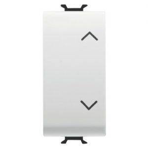 Gewiss Chorus Intrerupator Jaluzele-Rulouri 1M 1P 10Ax Up-Down Alb GW10121