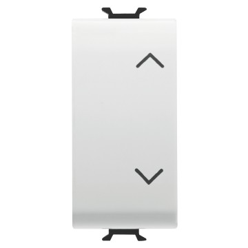 Gewiss Chorus Intrerupator Jaluzele-Rulouri 1M 1P 10Ax Up-Down Alb GW10121